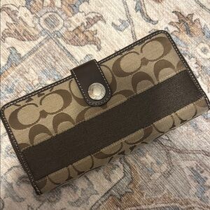 Coach Signature Brown Wallet